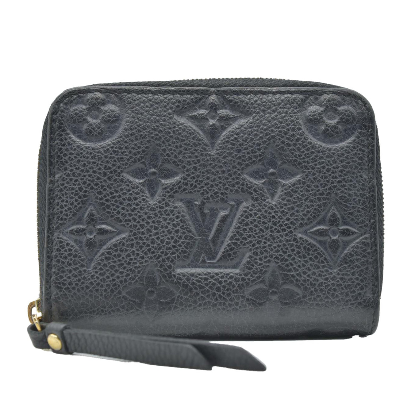 $760 2015 Louis Vuitton Monogram Empreinte Zippy Zip Around Wallet Coin Purse TS0155