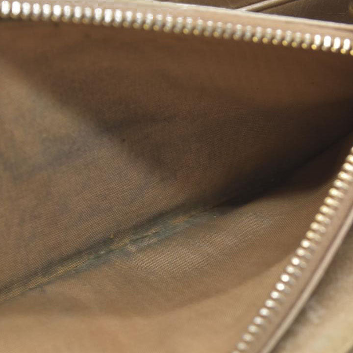 MIU MIU Materasse Leather Zip Around Long Wallet Beige