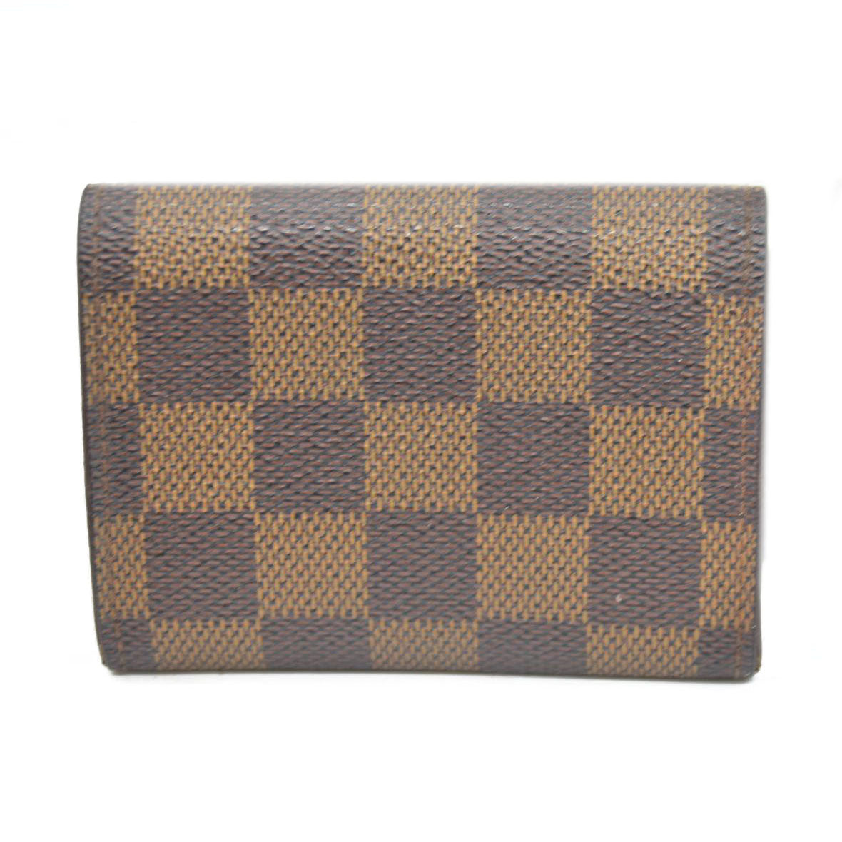 Louis Vuitton Damier Ebene Porte Monnaie Plat Coin Purse