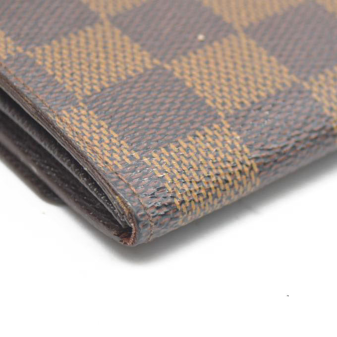 Louis Vuitton Damier Ebene Porte Monnaie Plat Coin Purse