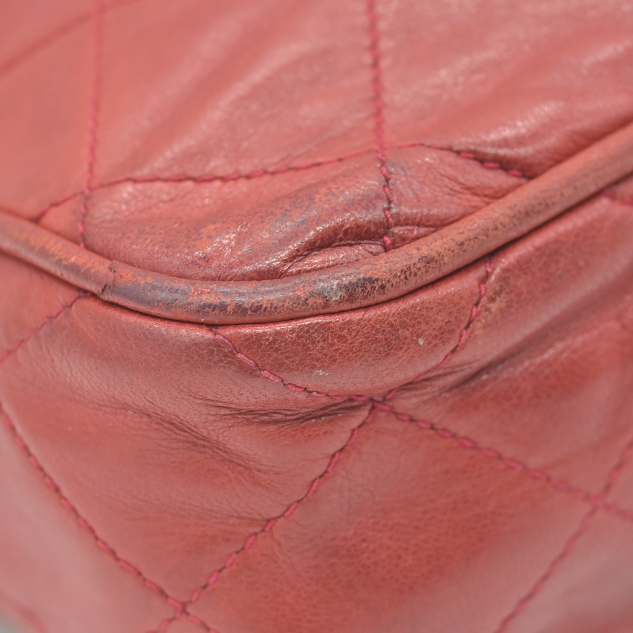$3850 1986-1988 Chanel Red Lambskin Tassel CC Fringe Camera Bag