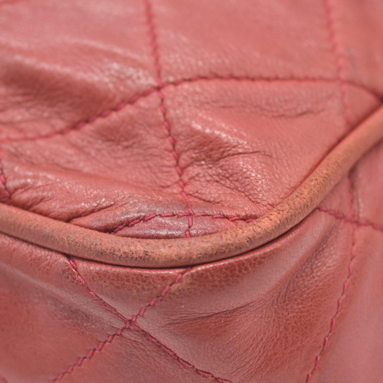 $3850 1986-1988 Chanel Red Lambskin Tassel CC Fringe Camera Bag