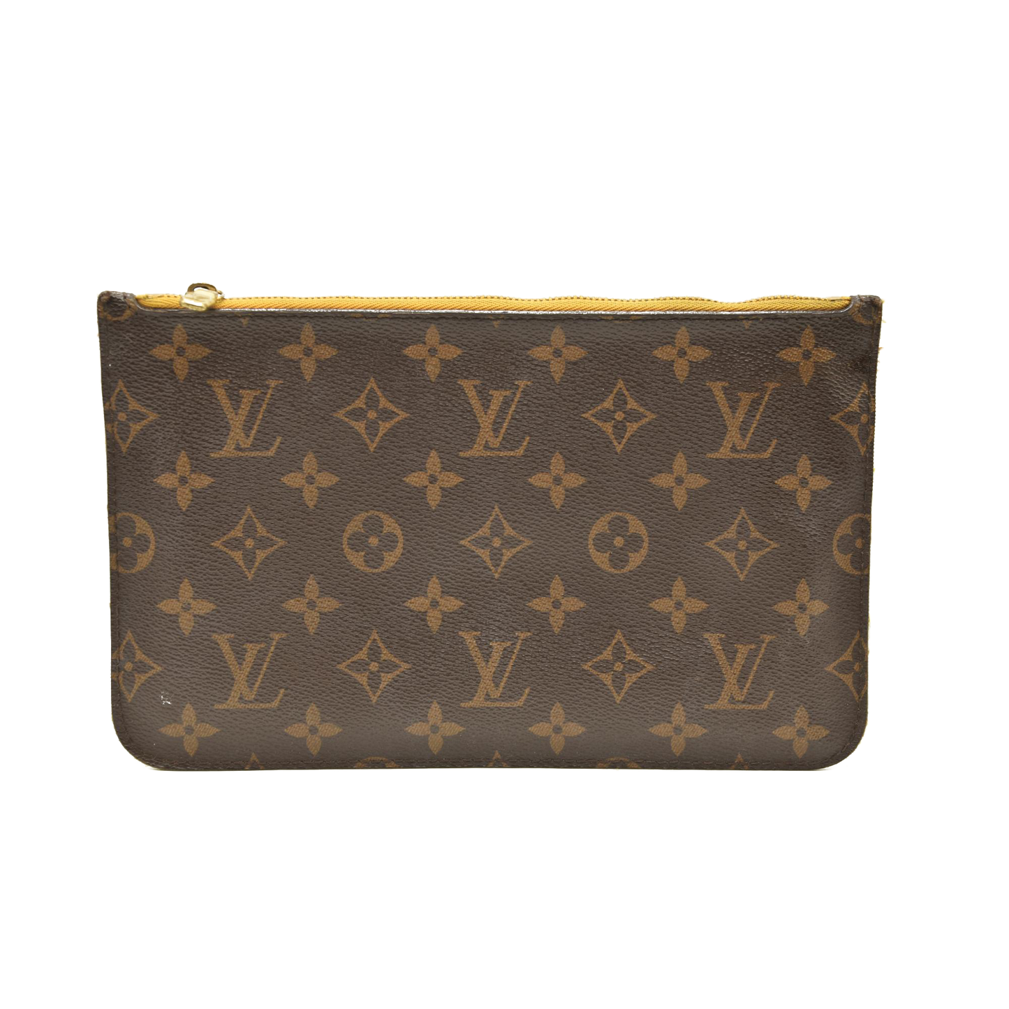 Louis Vuitton Neverfull MM Monogram Mimosa Pouch Clutch TJ2134