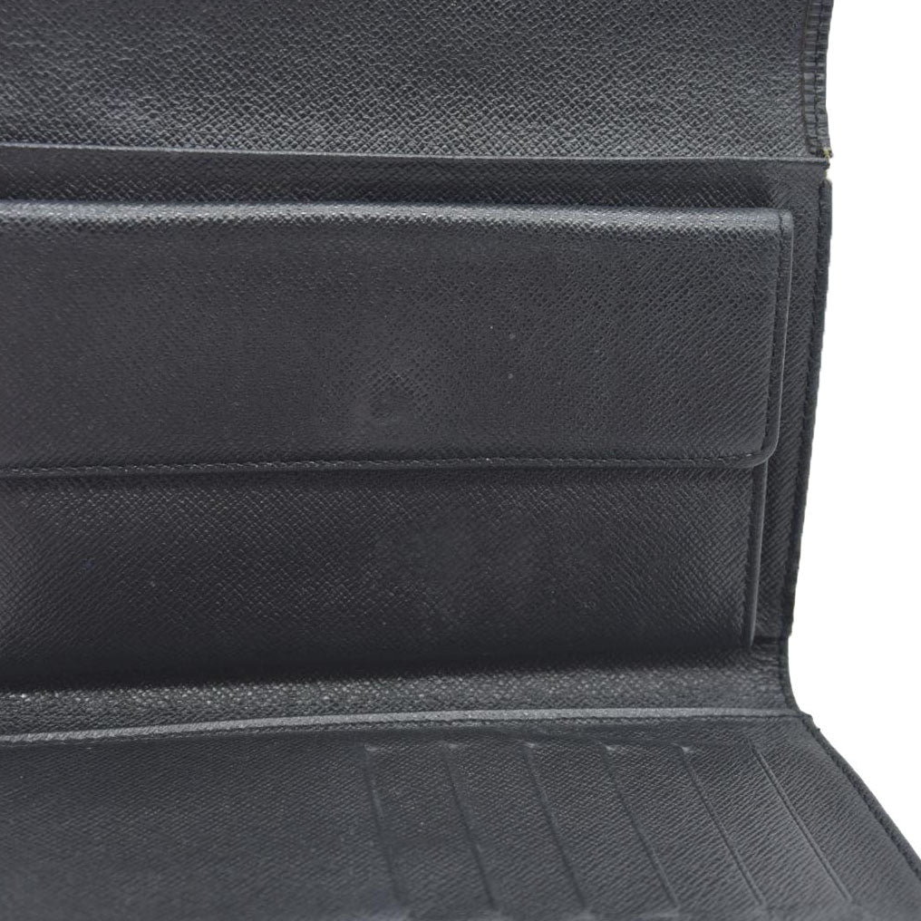 Louis Vuitton Epi Leather Etui Papier Porte Tresor Wallet Black SP0045