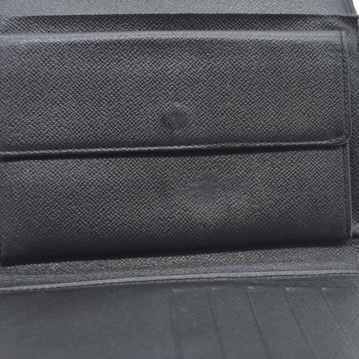 Louis Vuitton Epi Leather Etui Papier Porte Tresor Wallet Black SP0045