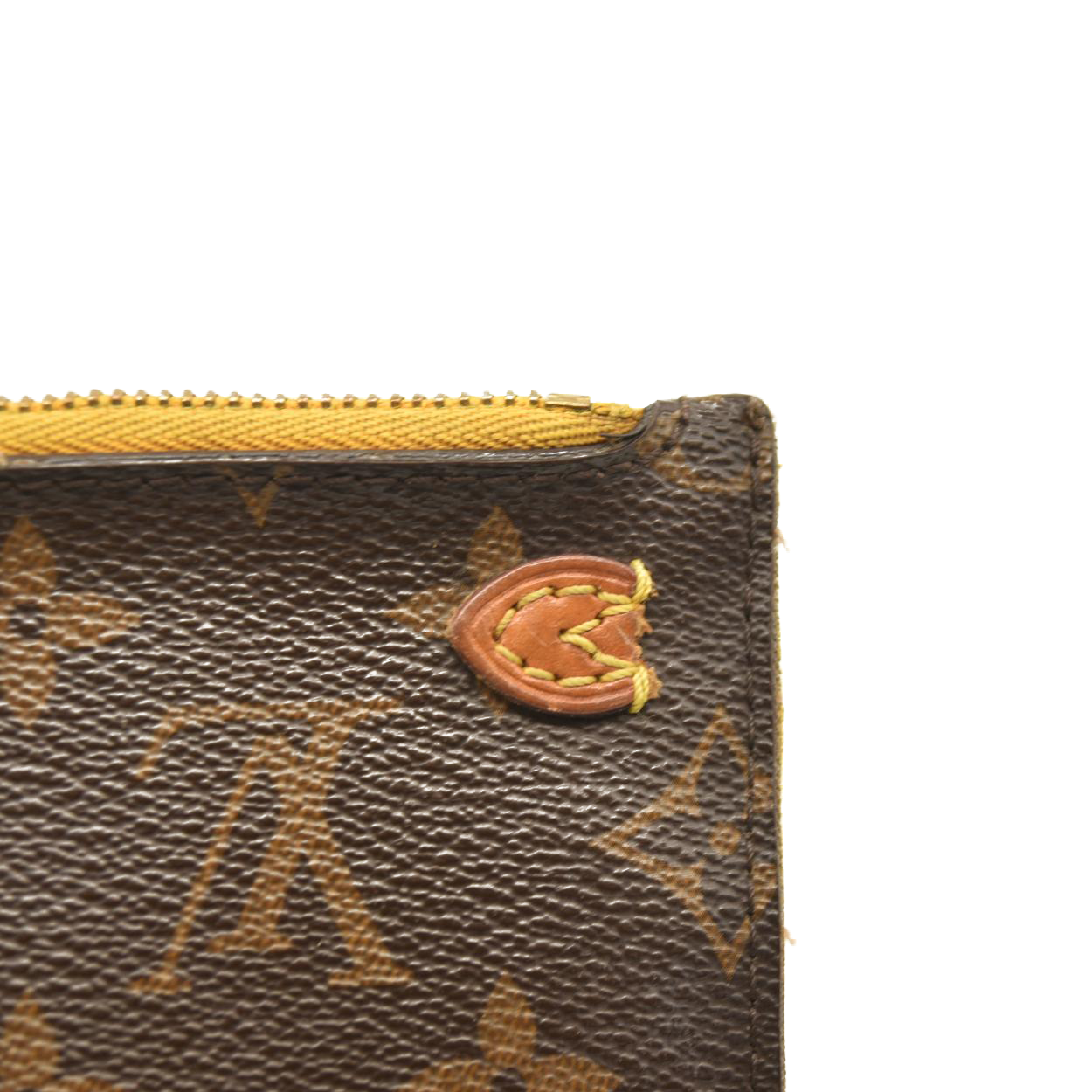 Louis Vuitton Neverfull MM Monogram Mimosa Pouch Clutch TJ2134