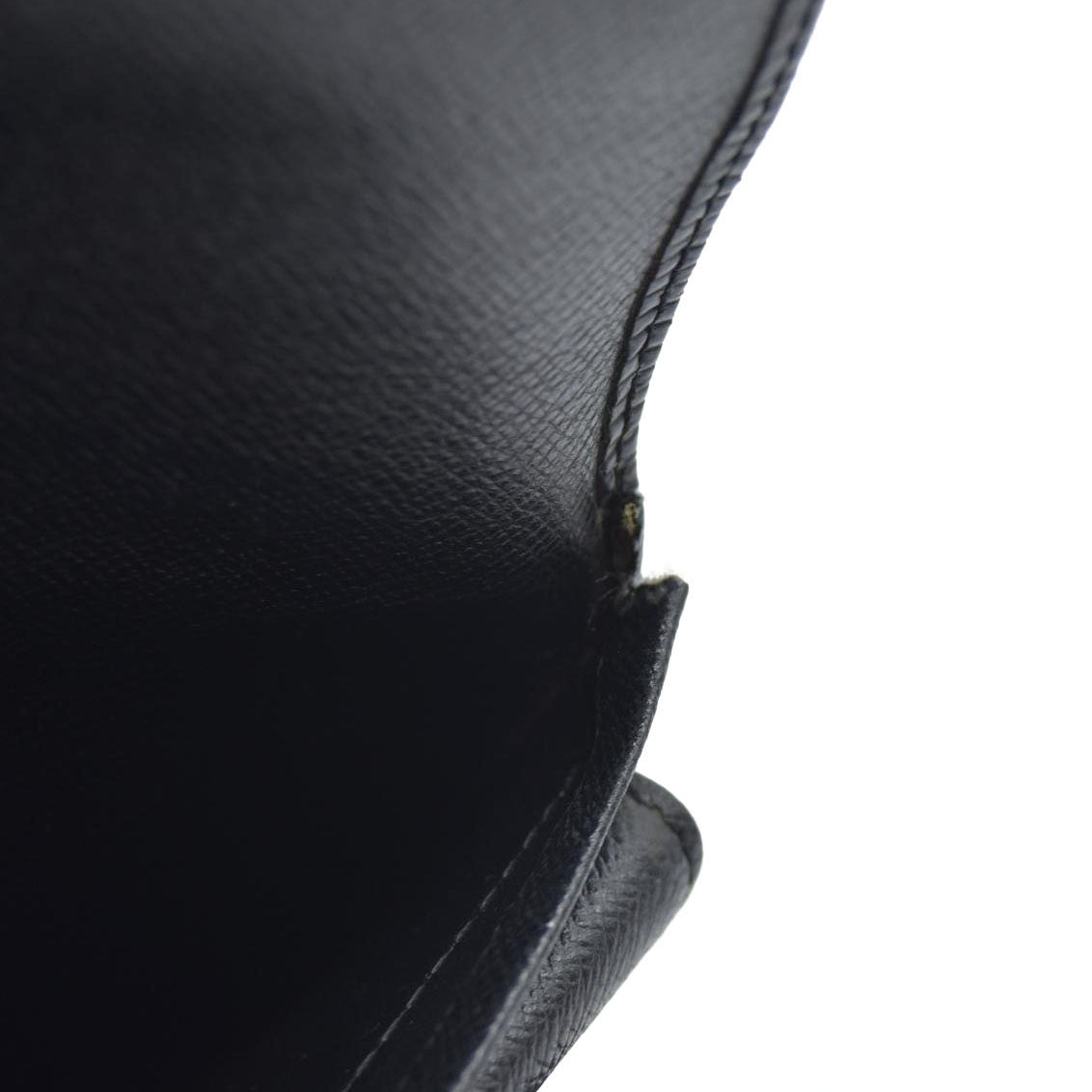Louis Vuitton Epi Leather Etui Papier Porte Tresor Wallet Black SP0045