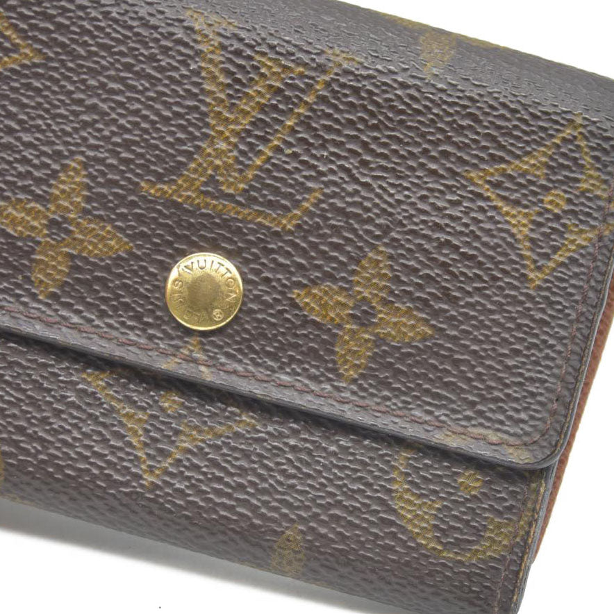 Louis Vuitton Monogram Porte-Monnaie Plat Coin Purse MI1919
