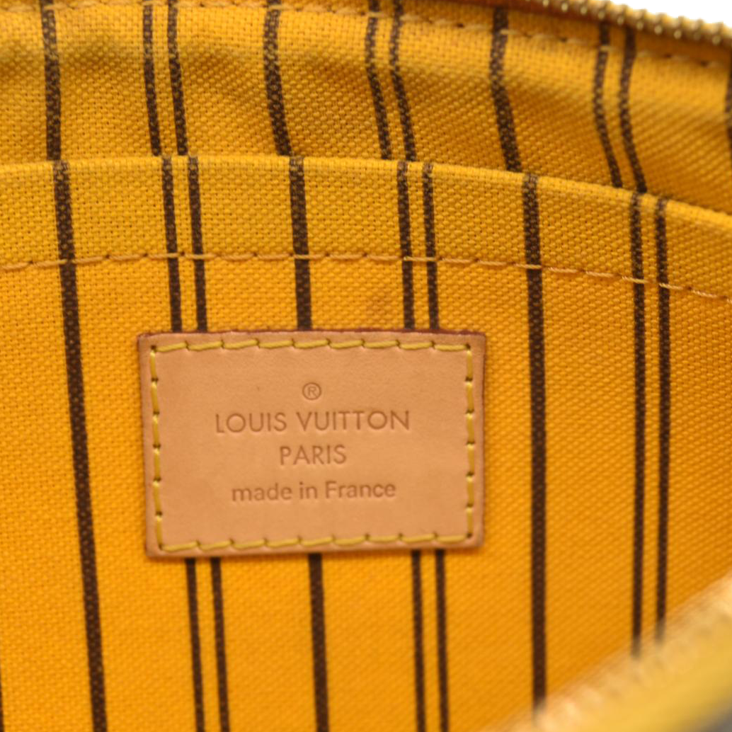 Louis Vuitton Neverfull MM Monogram Mimosa Pouch Clutch TJ2134