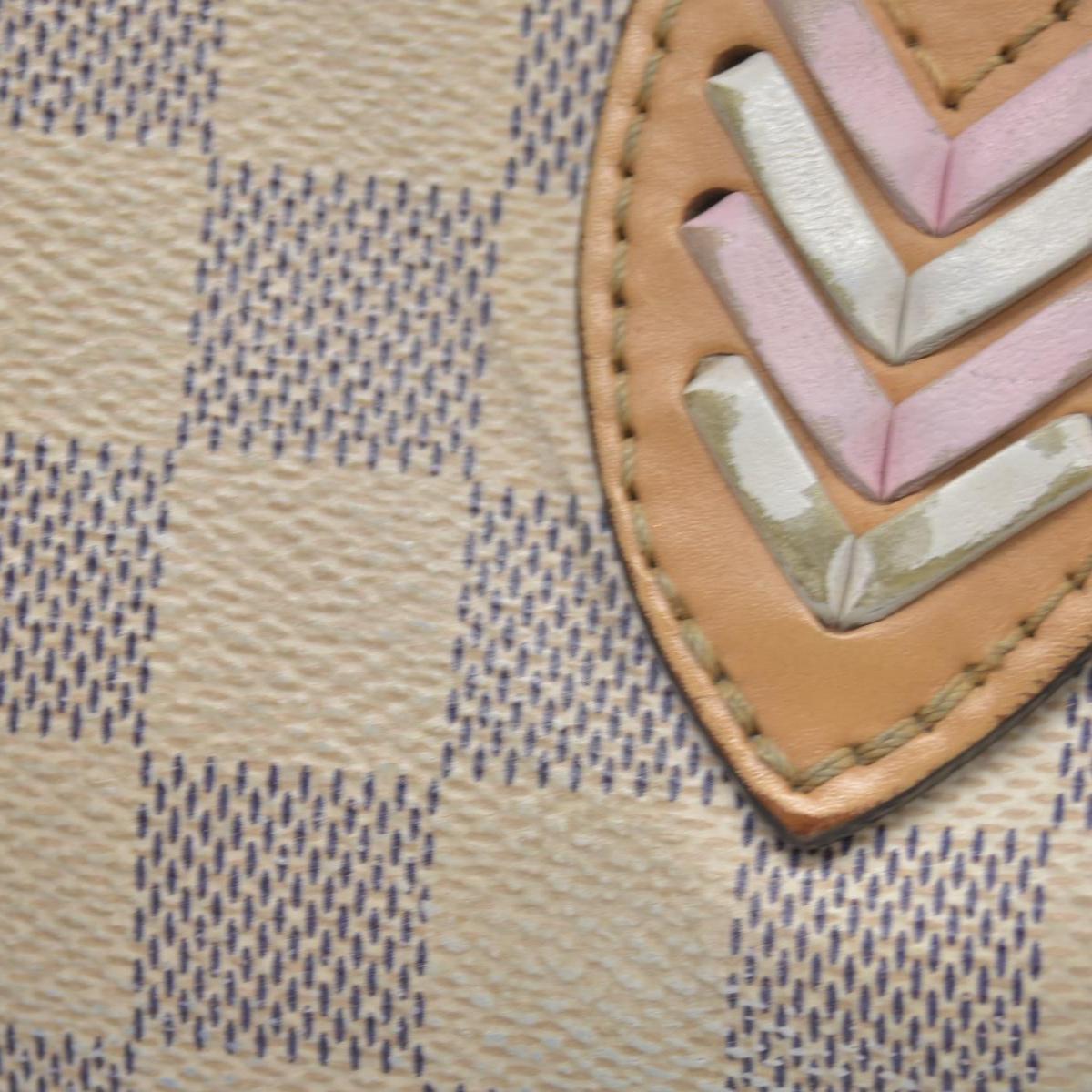 Louis Vuitton Damier Azur Braided Neverfull MM Tote
