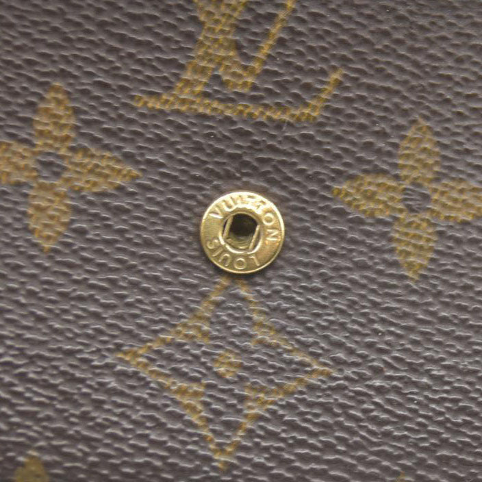 Louis Vuitton Monogram Porte-Monnaie Plat Coin Purse MI1919