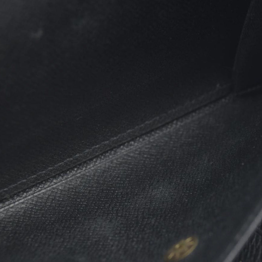 Louis Vuitton Epi Leather Etui Papier Porte Tresor Wallet Black SP0045