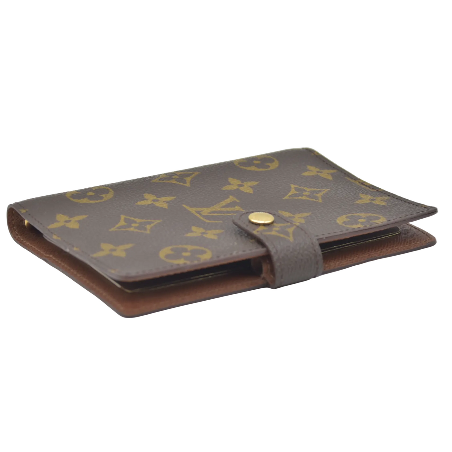 $505 1999 Louis Vuitton Monogram Agenda PM Notebook Cover Brown SP1929