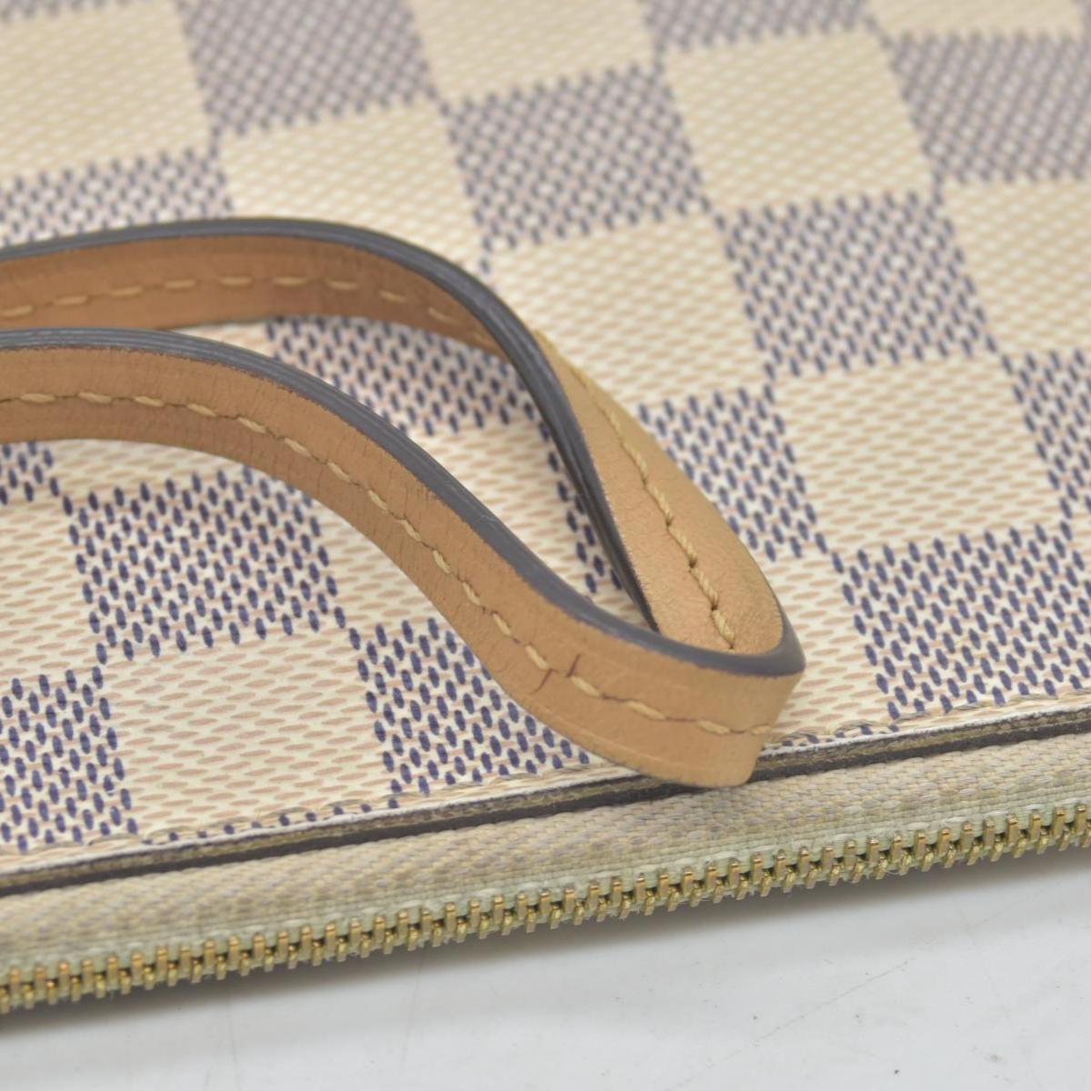 Louis Vuitton Damier Azur Braided Neverfull MM Tote Pochette