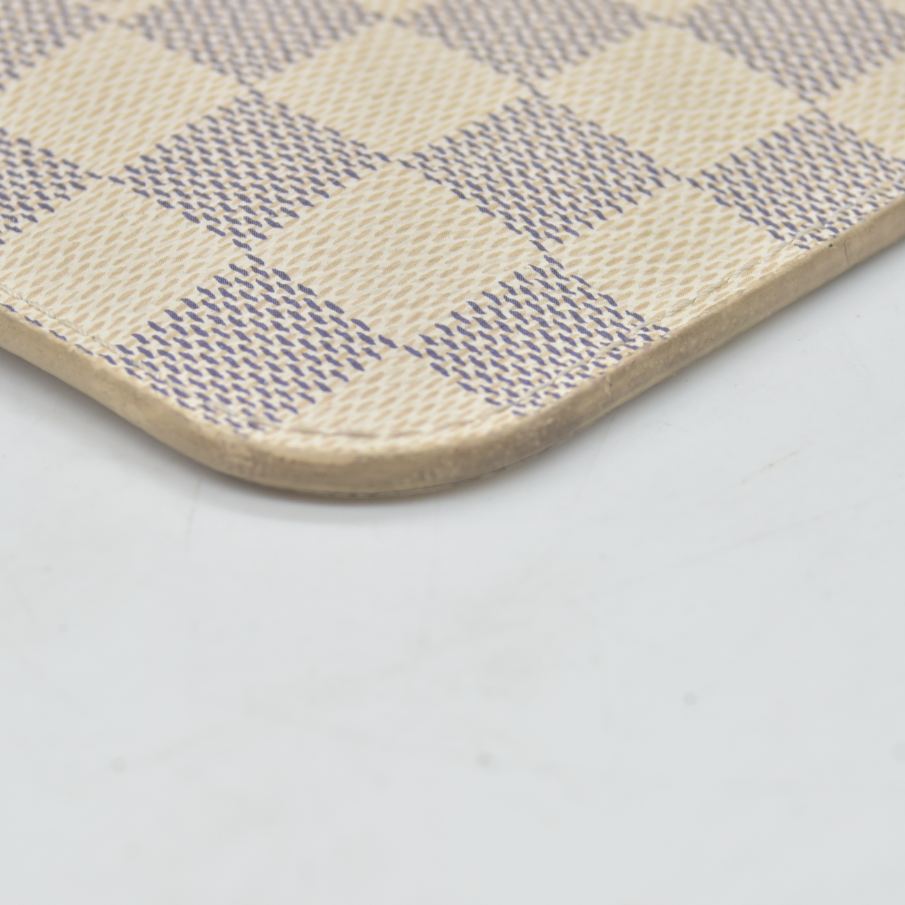 $600 2018 Louis Vuitton Damier Azur Neverfull MM GM Pochette Rose Ballerine FL4108