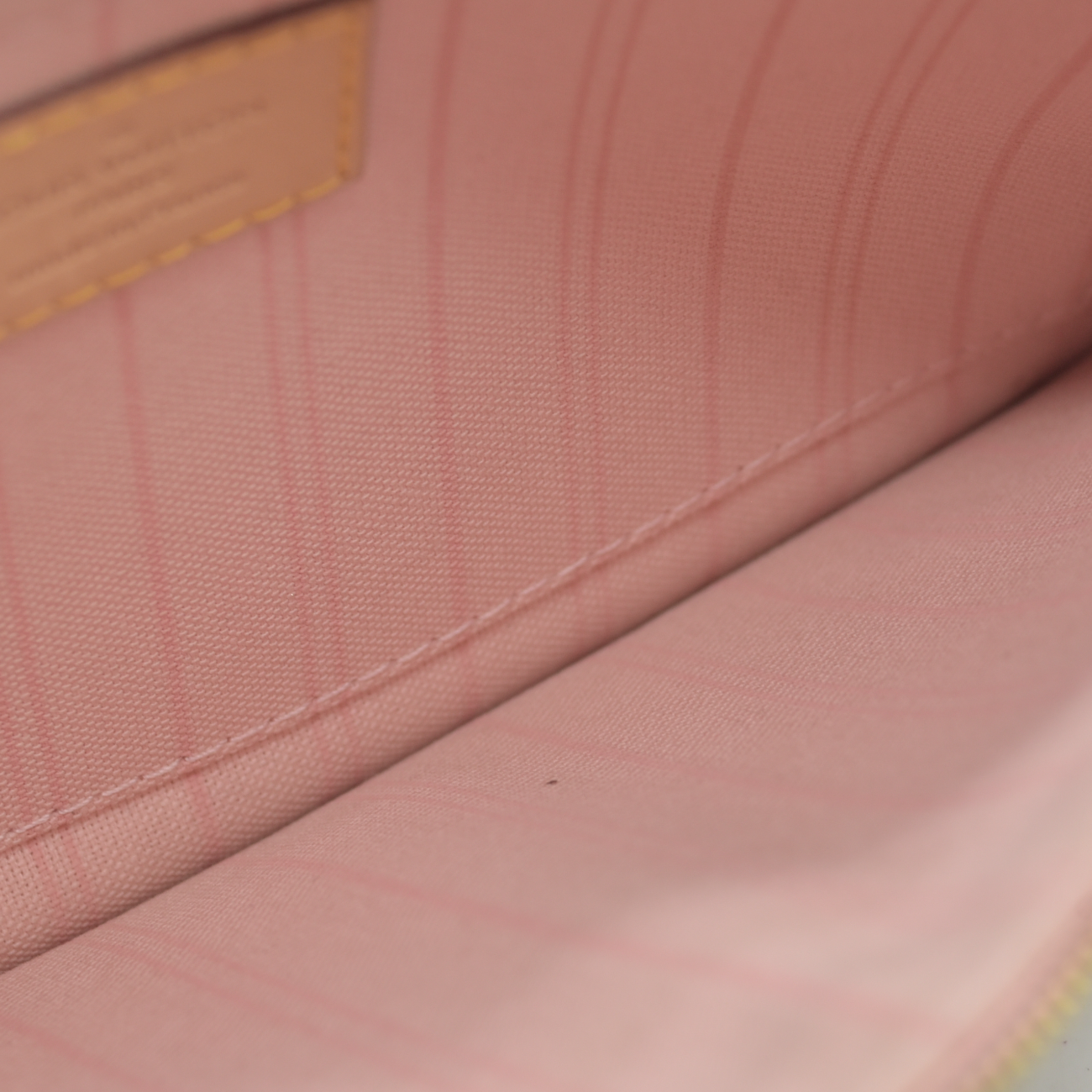 $600 2018 Louis Vuitton Damier Azur Neverfull MM GM Pochette Rose Ballerine FL4108