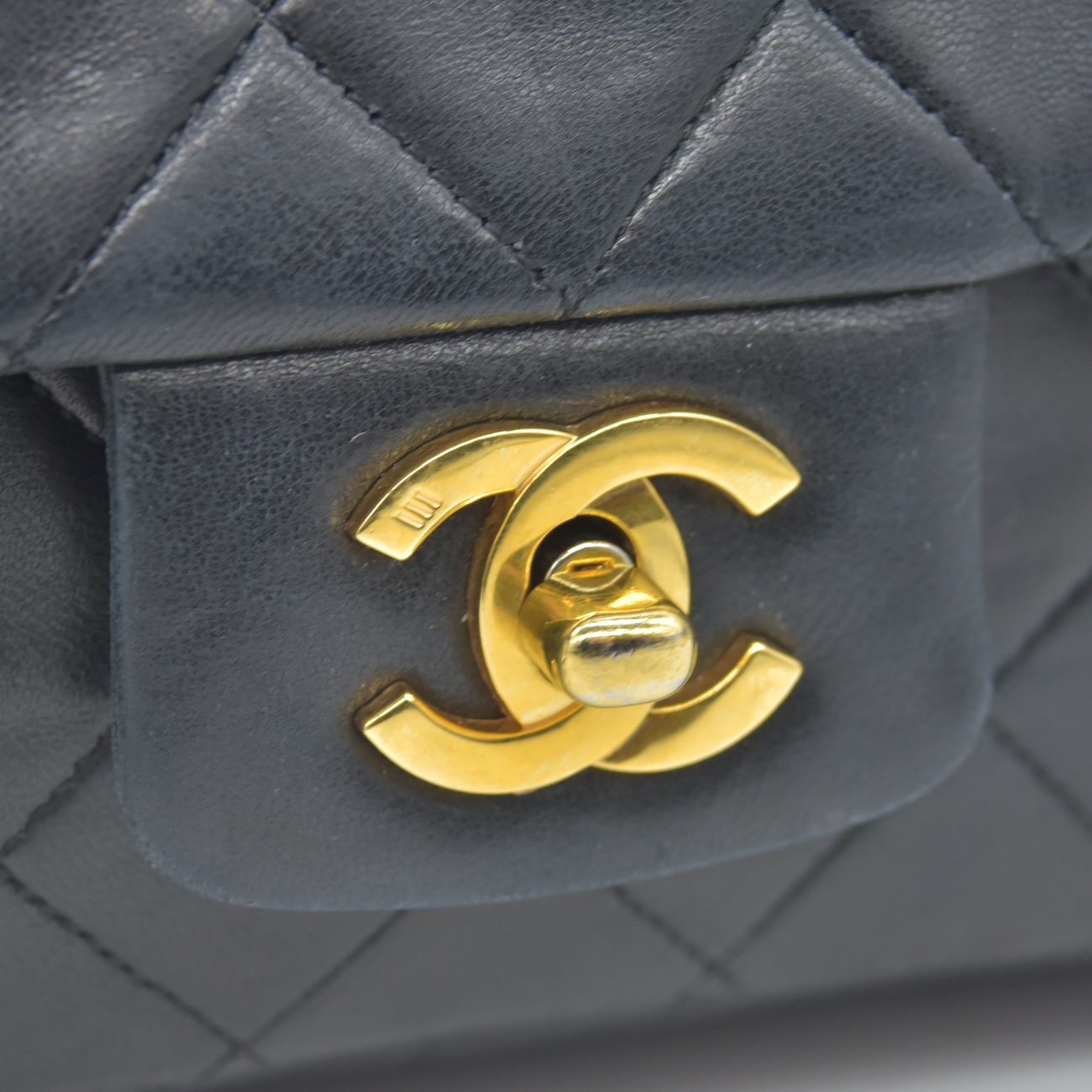 $11700 Chanel Vintage Black Lambskin Single Flap Bag - Jumbo 30cm