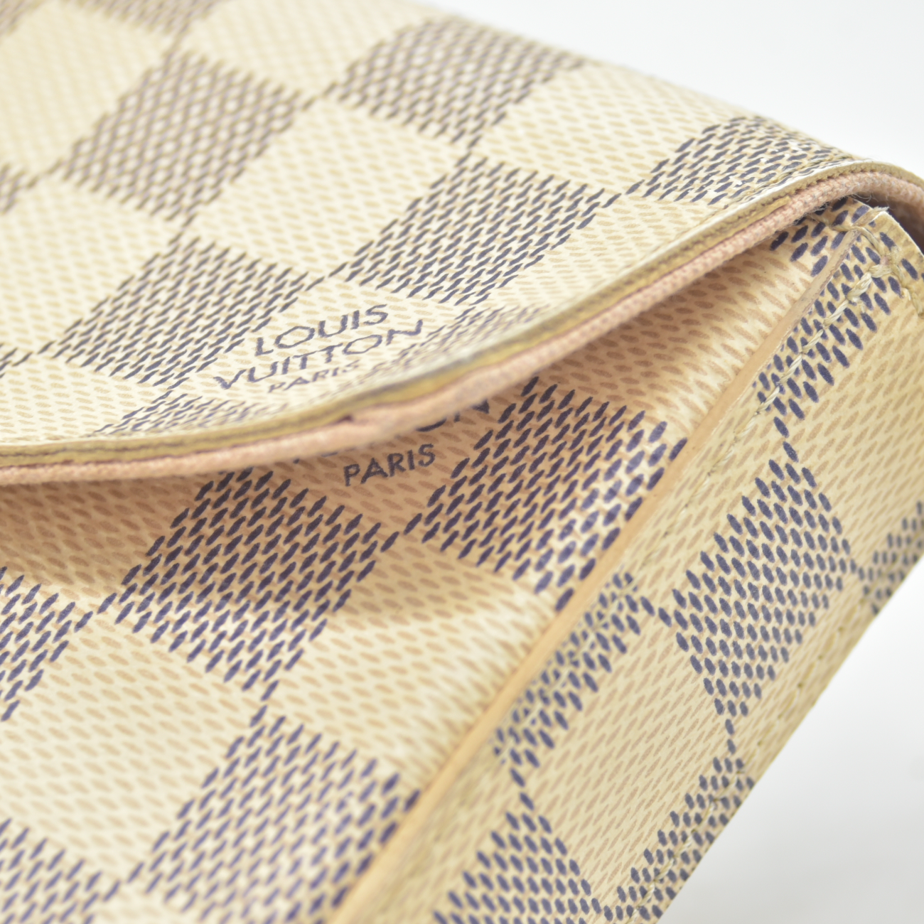 $1580 2017 Louis Vuitton Damier Azur Pochette Felicie Crossbody MI5107