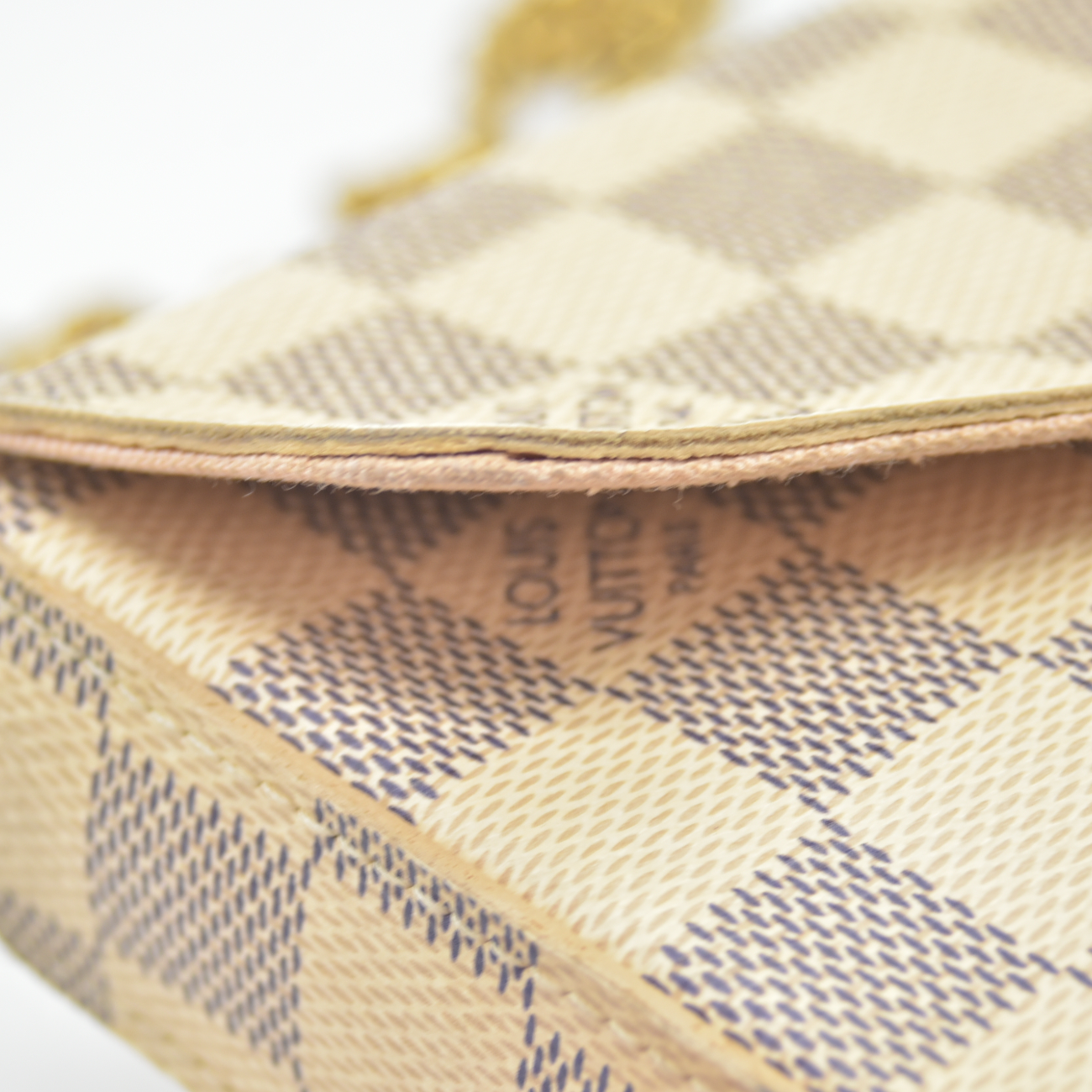 $1580 2017 Louis Vuitton Damier Azur Pochette Felicie Crossbody MI5107