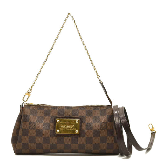 LOUIS VUITTON Damier Ebene Eva Clutch