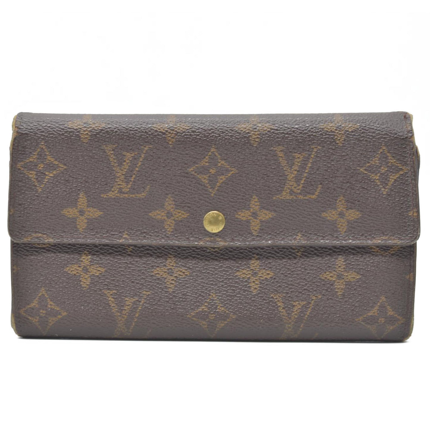 $770 2001 Louis Vuitton Monogram Sarah Long Wallet TH0011
