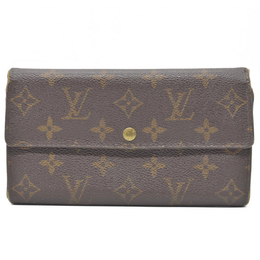 $770 2001 Louis Vuitton Monogram Sarah Long Wallet TH0011
