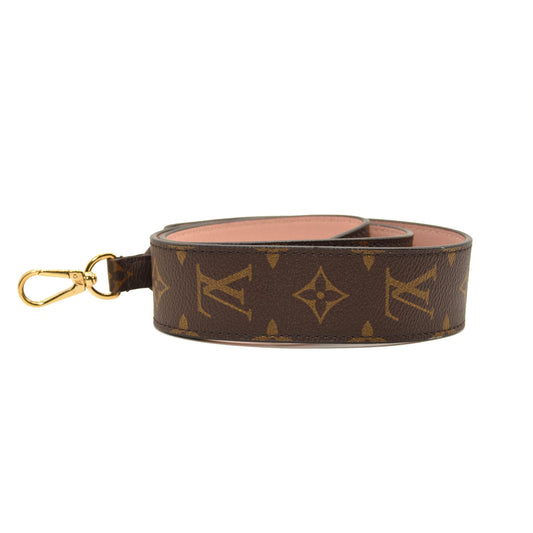 LOUIS VUITTON Monogram Bandouliere Shoulder Strap Rose Poudre