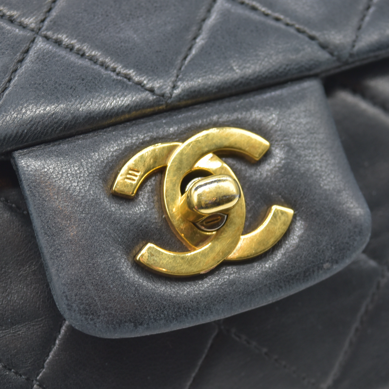 $11700 Chanel Vintage Black Lambskin Single Flap Bag - Jumbo 30cm