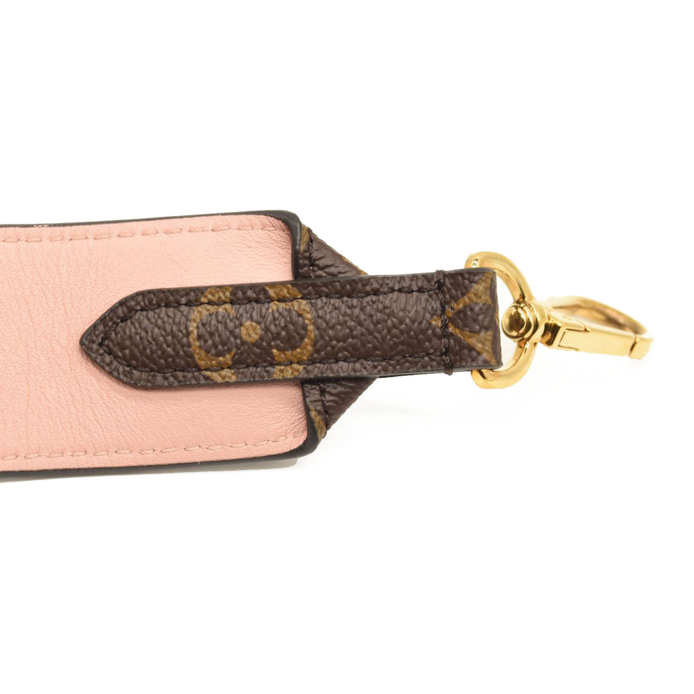 LOUIS VUITTON Monogram Bandouliere Shoulder Strap Rose Poudre