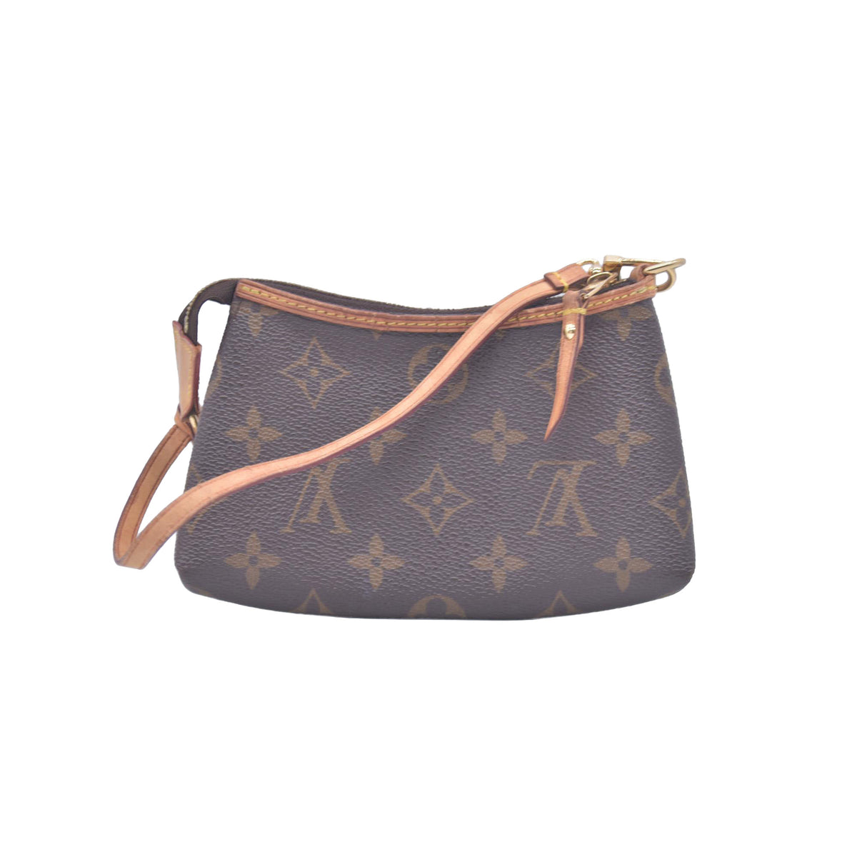 $1250 2010 Louis Vuitton Monogram Mini Pochette Delightful SA1130