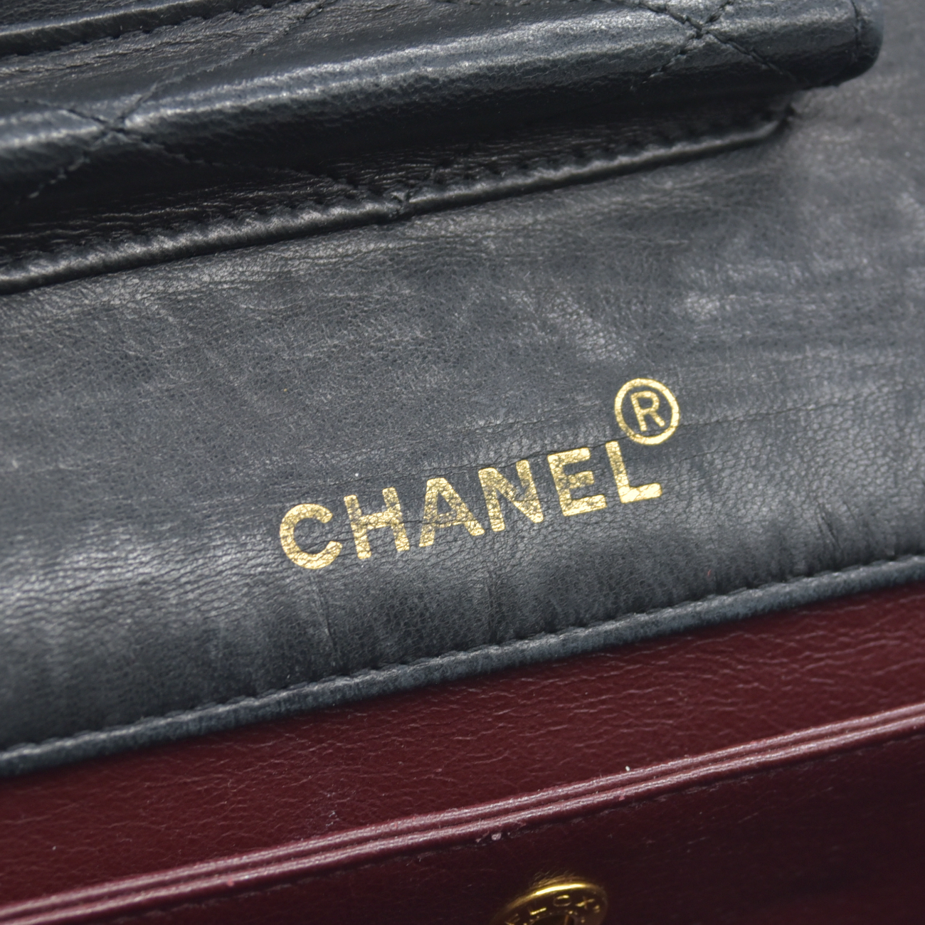 $11700 Chanel Vintage Black Lambskin Single Flap Bag - Jumbo 30cm