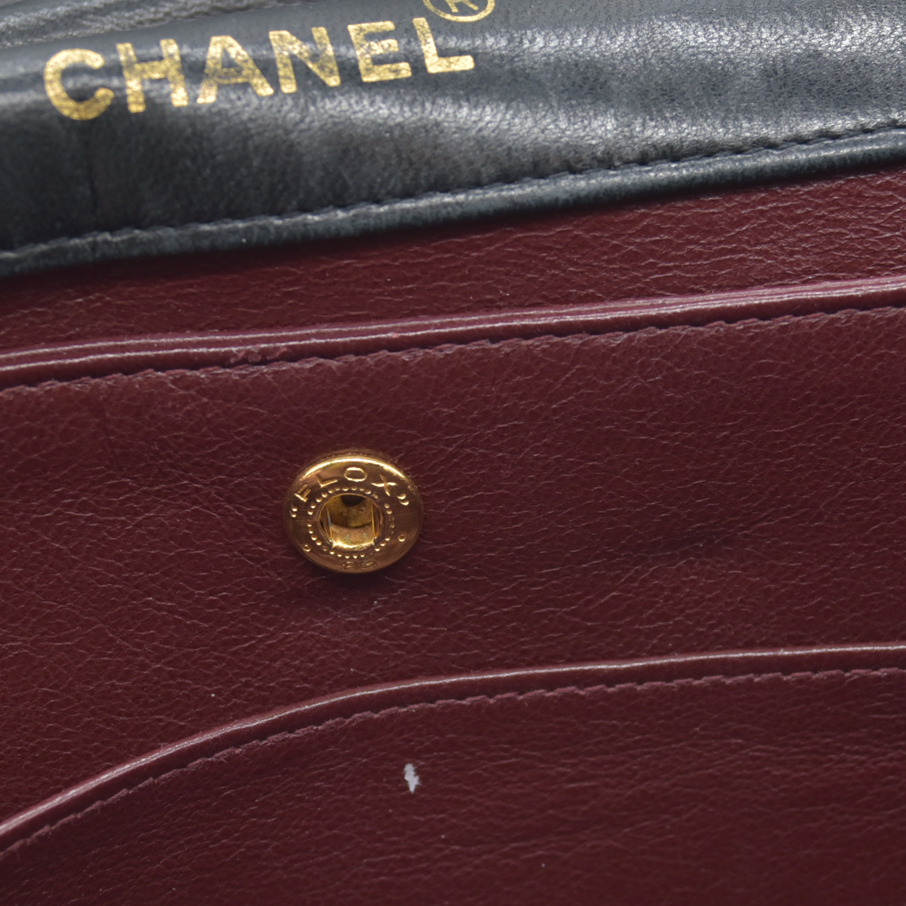 $11700 Chanel Vintage Black Lambskin Single Flap Bag - Jumbo 30cm