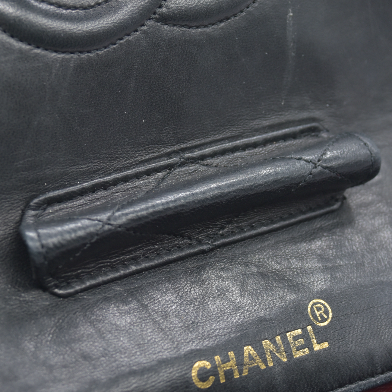 $11700 Chanel Vintage Black Lambskin Single Flap Bag - Jumbo 30cm