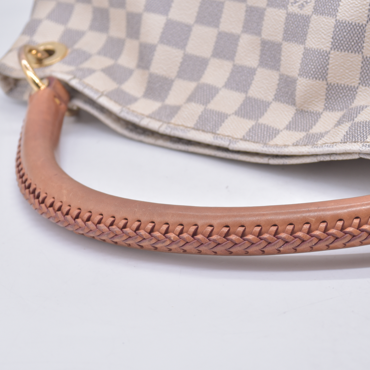 $2500 USA Louis Vuitton Damier Azur Artsy MM Hobo Shoulder Bag