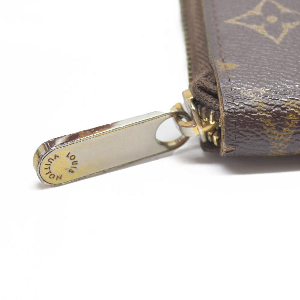 $915 Louis Vuitton Monogram Zippy Zip Around Long Wallet Purse Brown SP0028