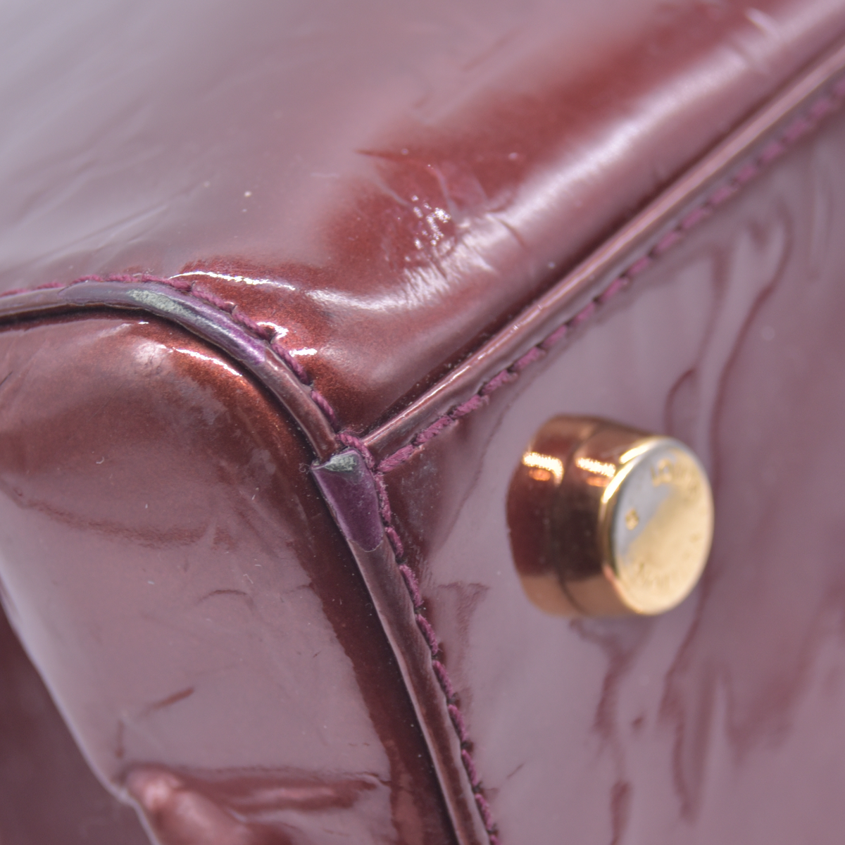 $2710 2011 Louis Vuitton  Vernis Brea PM Bronze VI2121