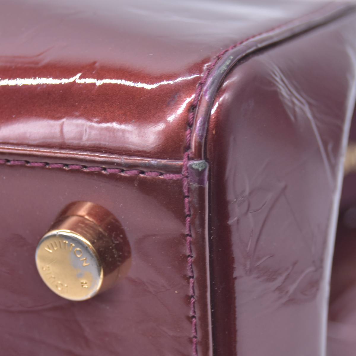 $2710 2011 Louis Vuitton  Vernis Brea PM Bronze VI2121