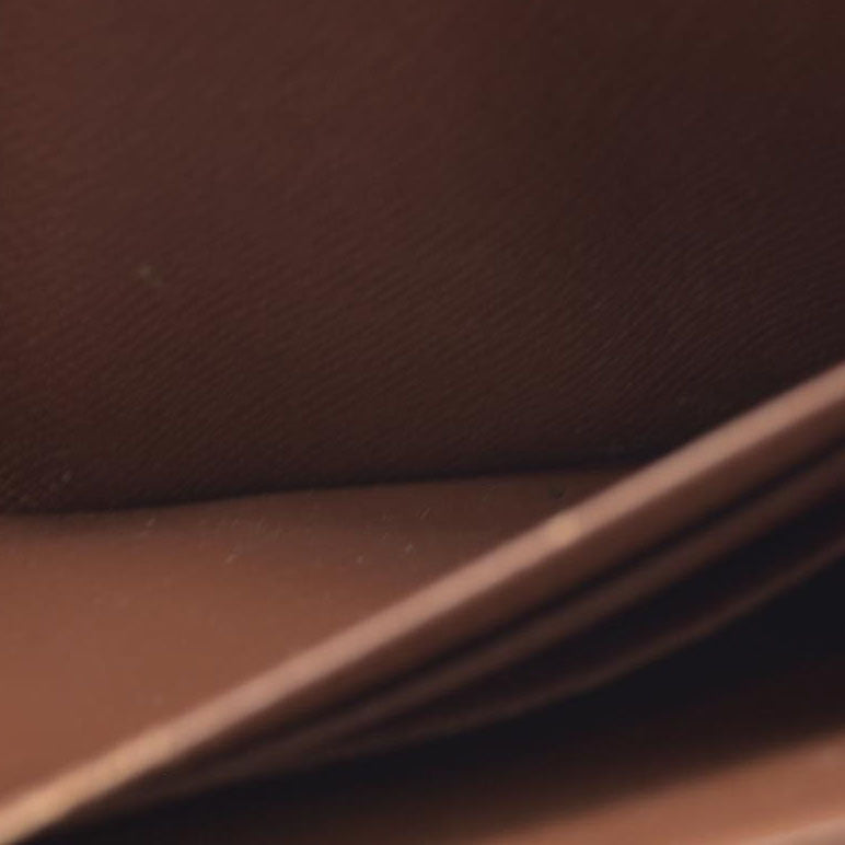 $915 Louis Vuitton Monogram Zippy Zip Around Long Wallet Purse Brown SP0028