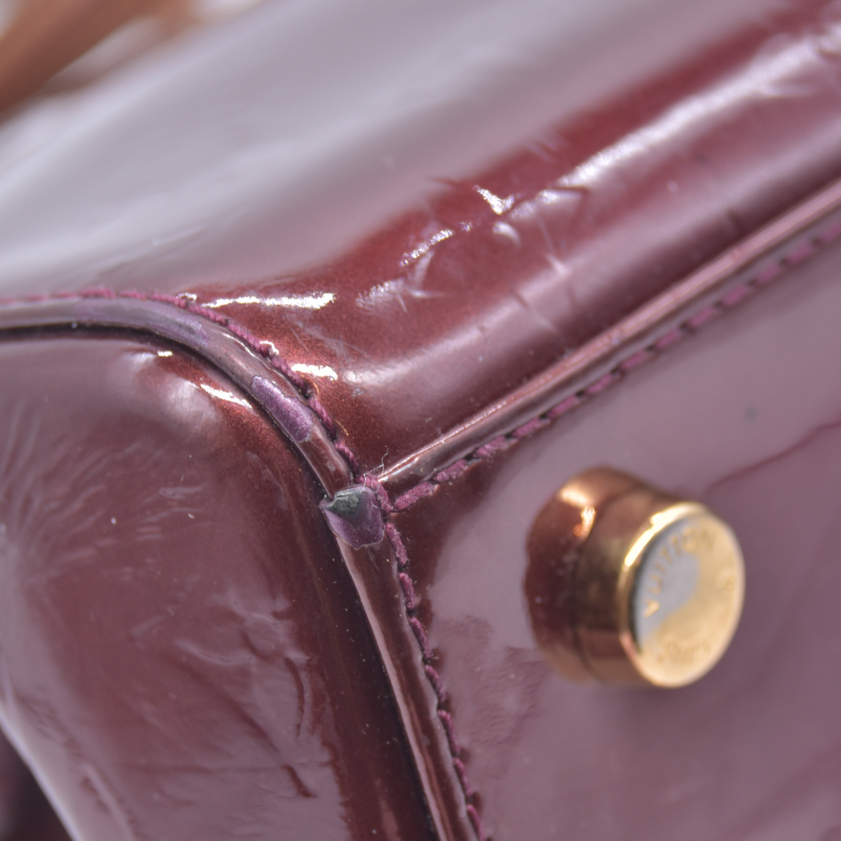 $2710 2011 Louis Vuitton  Vernis Brea PM Bronze VI2121