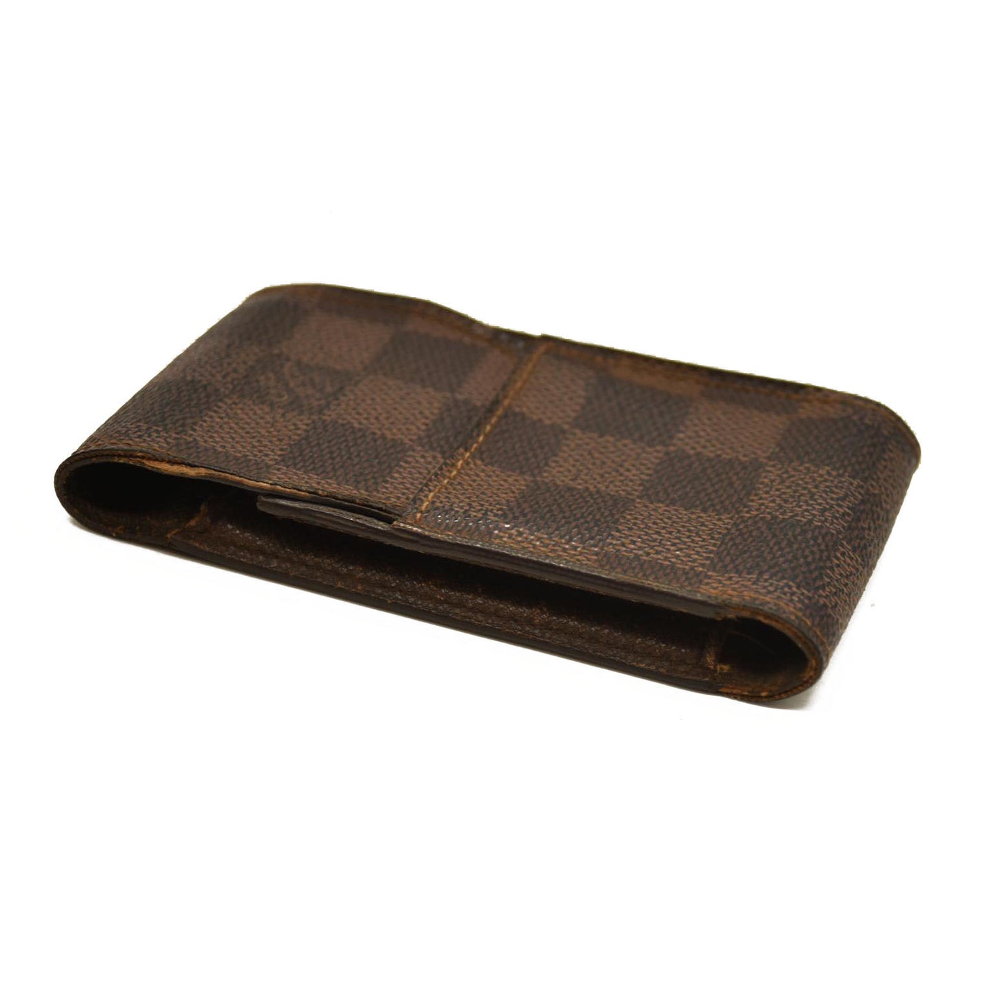 Louis Vuitton Damier Cigarette Tobacco Case Brown CT0090