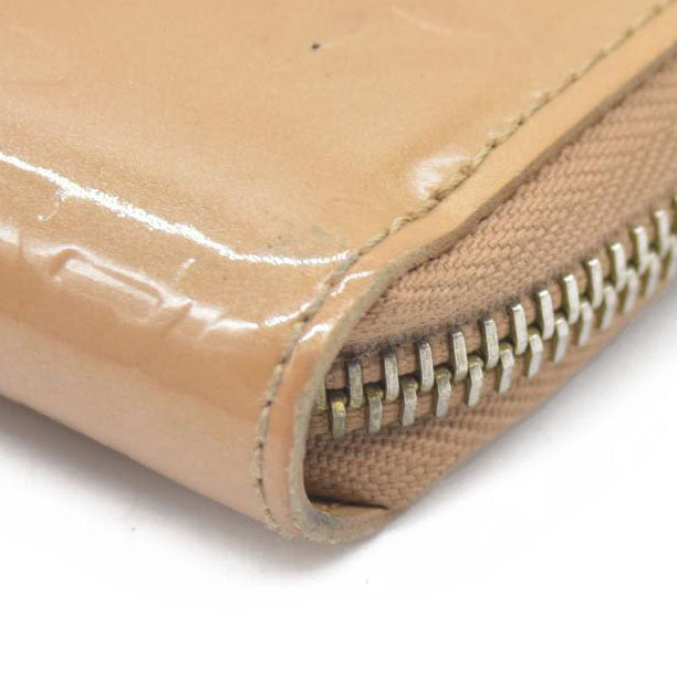 $840 Louis Vuitton Monogram Vernis Zippy Zip Around Long Wallet CA0036