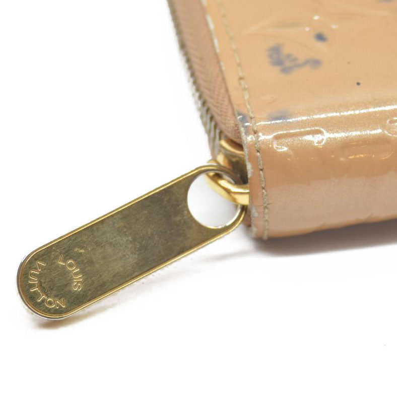 $840 Louis Vuitton Monogram Vernis Zippy Zip Around Long Wallet CA0036