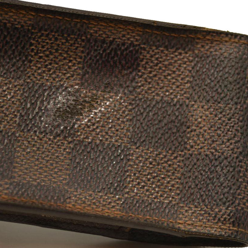 Louis Vuitton Damier Cigarette Tobacco Case Brown CT0090