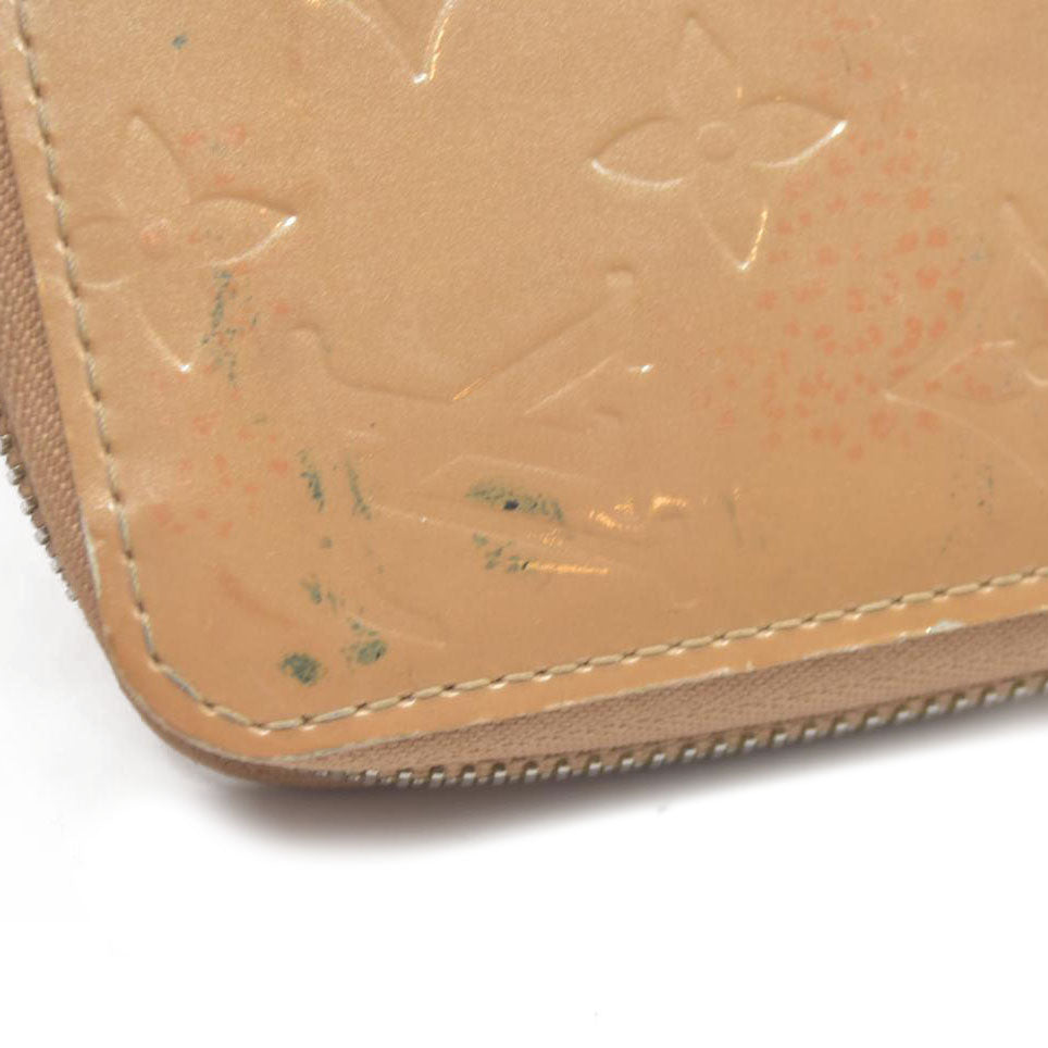 $840 Louis Vuitton Monogram Vernis Zippy Zip Around Long Wallet CA0036