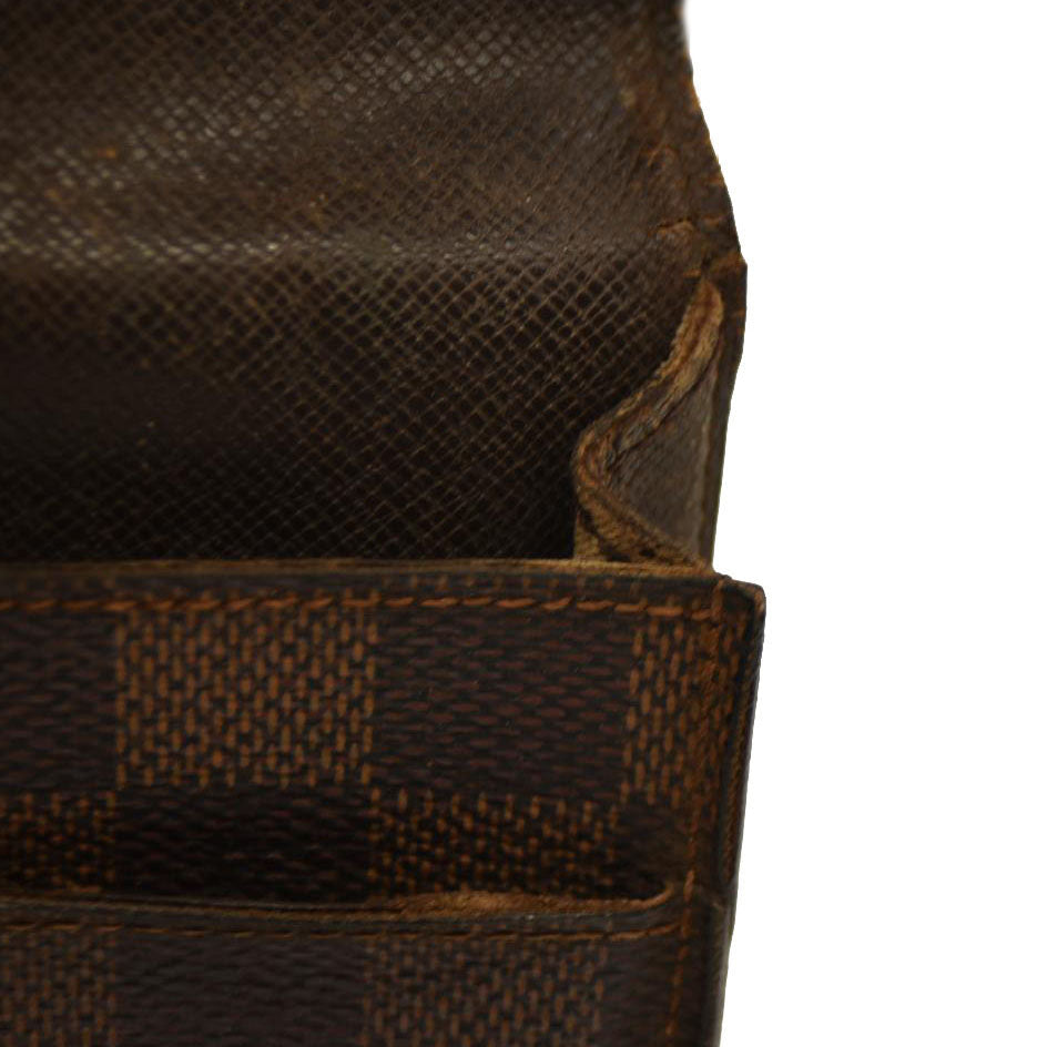 Louis Vuitton Damier Cigarette Tobacco Case Brown CT0090