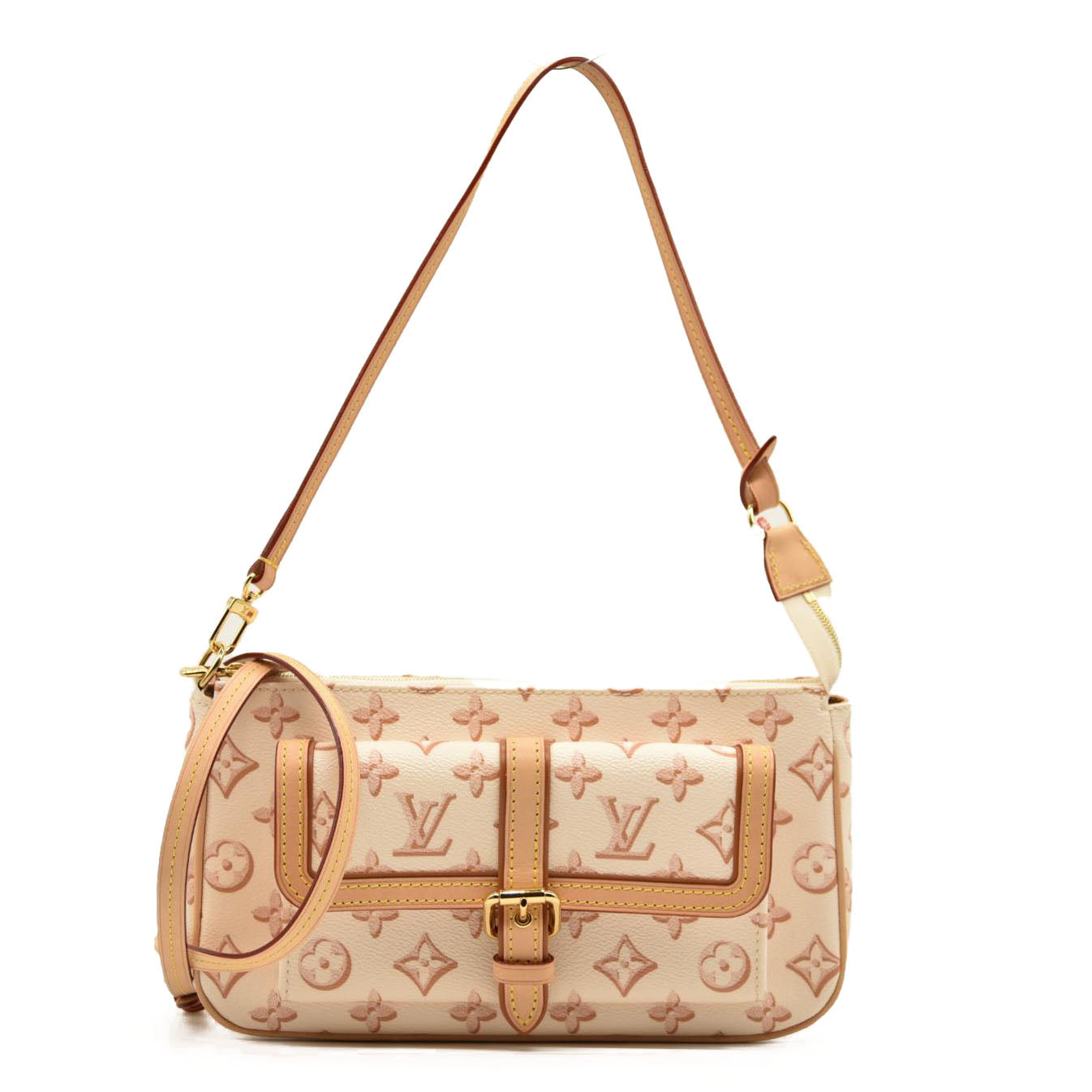 LOUIS VUITTON Monogram Fall For You Maxi Multi Pochette Accessories Beige Clair