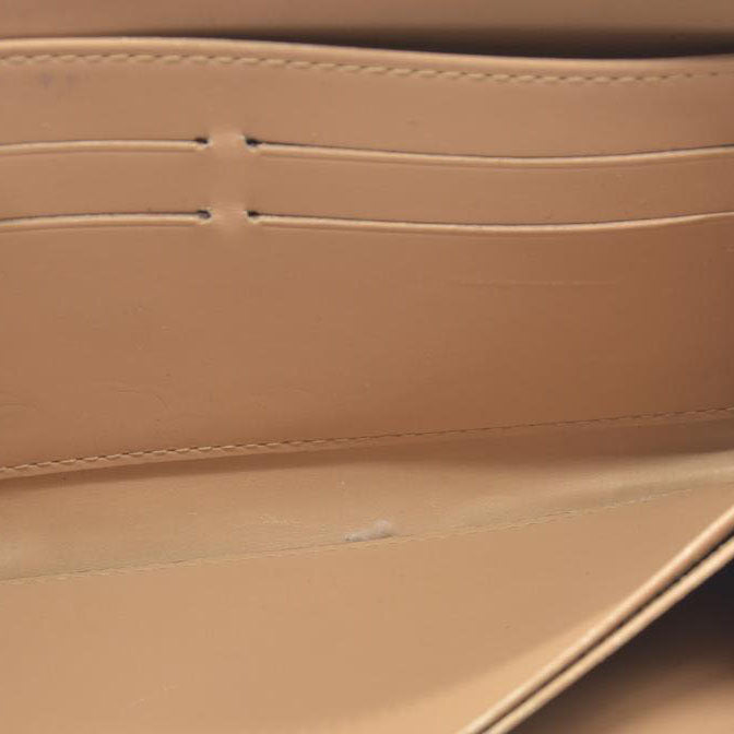 $840 Louis Vuitton Monogram Vernis Zippy Zip Around Long Wallet CA0036