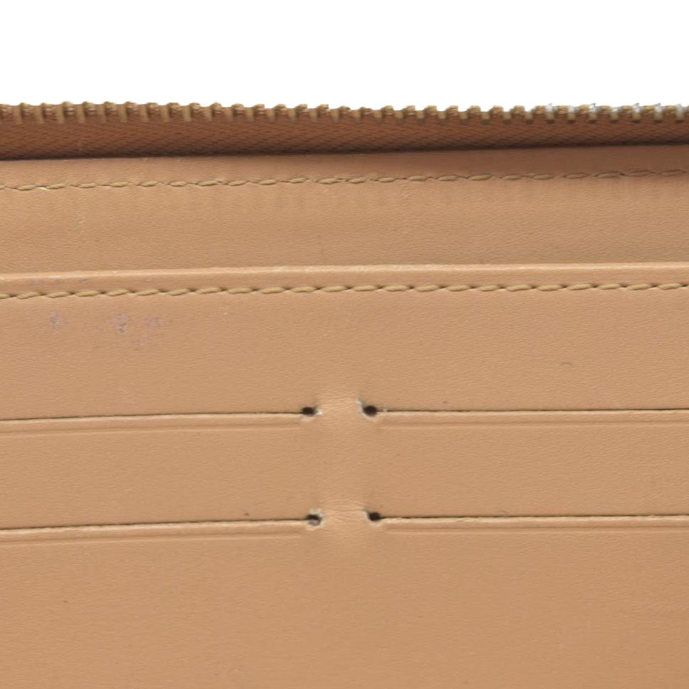 $840 Louis Vuitton Monogram Vernis Zippy Zip Around Long Wallet CA0036