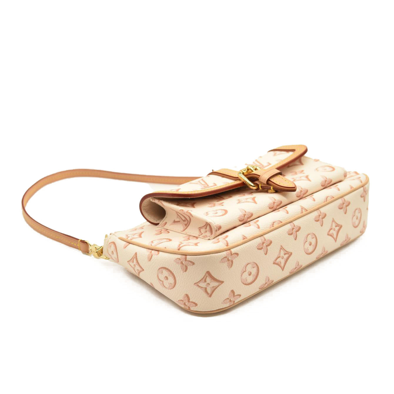 LOUIS VUITTON Monogram Fall For You Maxi Multi Pochette Accessories Beige Clair