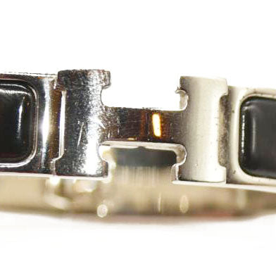 Hermès Black Enamel Wide Clic Clac Pm Bracelet